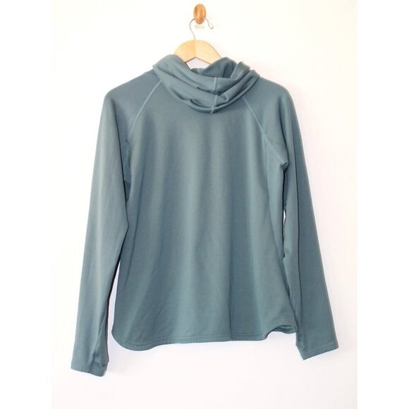 SIMMS Women's Heavyweight Baselayer Hooded Size LG Avalon Teal comfortable - Picture 8 of 11